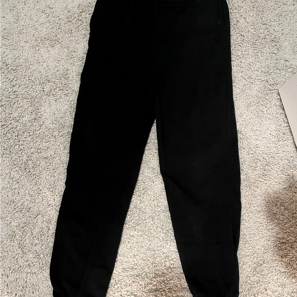 Plain black cuffed sweatpants - NEVER WORN